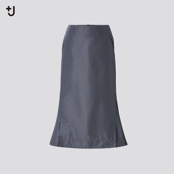 +J Silk-Blend Flared Skirt - Picture 1 of 11